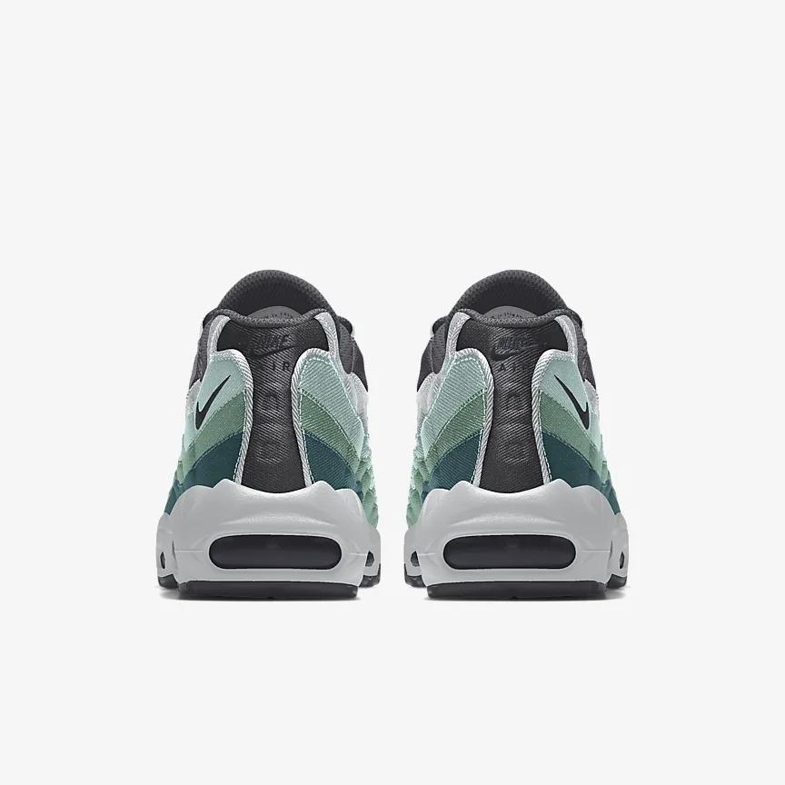 Giày Nike Air Max 95 By You Nữ Xám Xanh